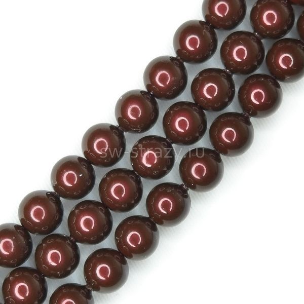 Жемчужины 5810 6 mm Crystal Maroon Pearl
