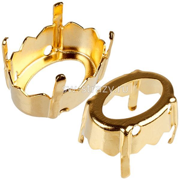 4160/S 10x8 mm 3PH203 Light Gold Plating