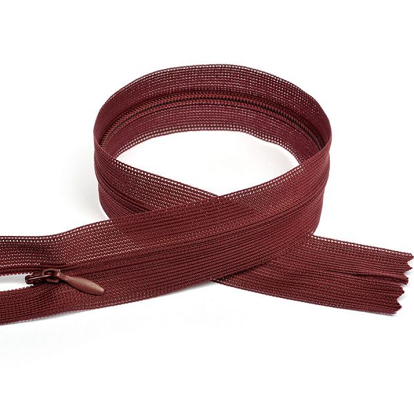 Молния потайная н\р бордовый F181 50 см