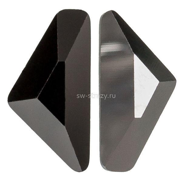 Стразы горячей фиксации 2738 12x6 mm Jet Hematite HF