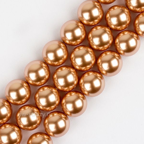 Жемчужины 5810 5 mm Crystal Rose Gold Pearl