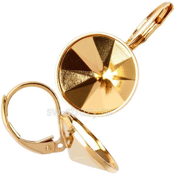 Серьги 1400 12 мм золото (Р08368)