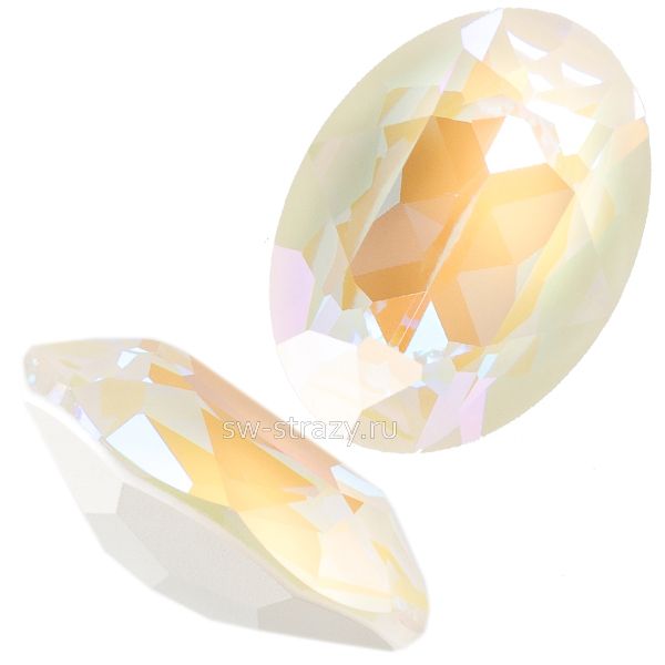 Кристаллы 4120 18x13 mm Crystal Light Grey Delite