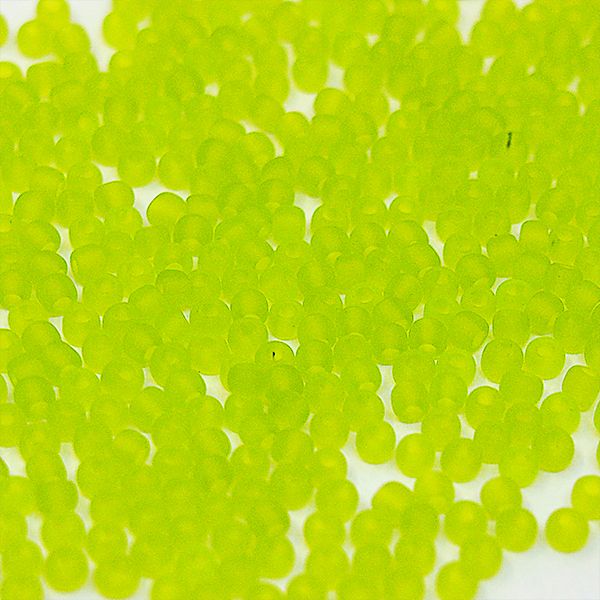 Бисер круглый 11/0 #0004F Матовый непрозрачный, светло-зеленый