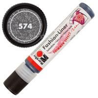 Marabu Fashion Liner 574 Schimmer Schwarz 25 ml (18040009574)*
