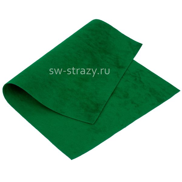 Замша искусств.двухсторон. 20х30 см зеленая (23738)