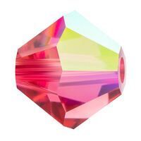 P Rondelle Bead 5328 4 mm ind.pink AB