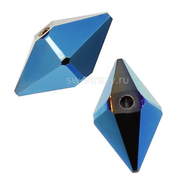 Бусины 5747 12x6 mm Crystal Metallic Blue2X