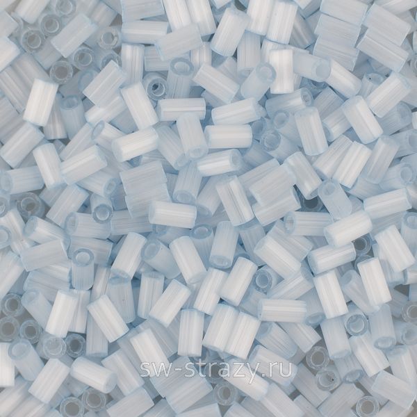 Бисер стеклярус 3 mm #1452 шелк сатин, сирень