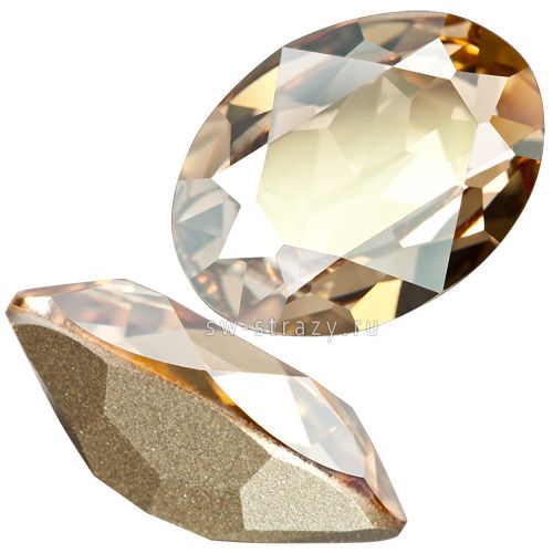 Кристаллы 4120 25x18 mm Crystal Golden Shadow