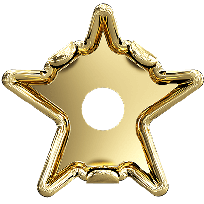 4745/S 5 mm 3PH203 Light Gold Plating