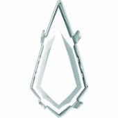 4731/S 23,0x11,5 mm 1PH2OH Rhodium Plating