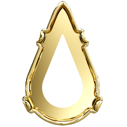 4328/S 13x7,8 mm 3PH203 Gold Plating