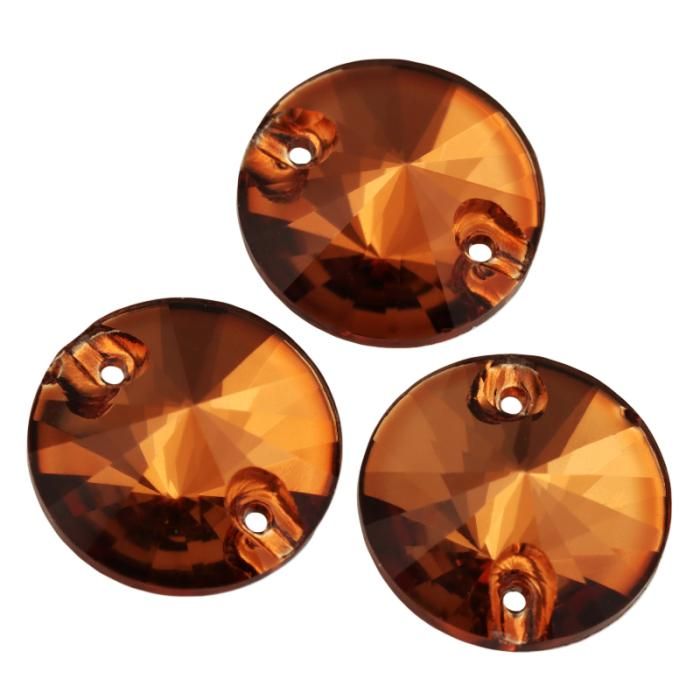 3130 12 mm Light Smoked Topaz K9