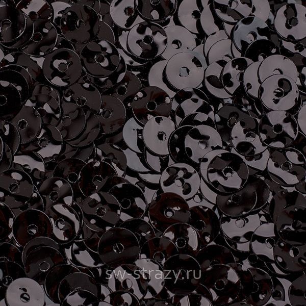 Пайетки 4 mm фактурные (991G) Nero G08 3 гр