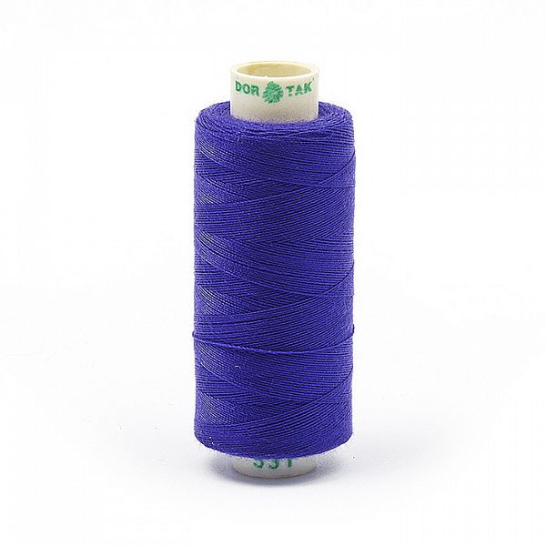 Нитки бытовые Dor Tak 40\2 цв. 531 фиолетовый  366м 100% п\э