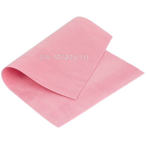 Замша искусств.двухсторон. 20х30 см пур.розовая (23742)