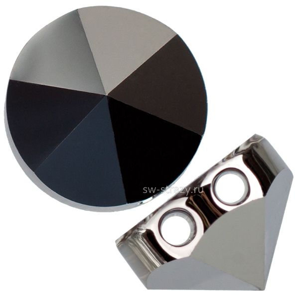 Бусины 5062 7,5 mm Crystal Light Chrome