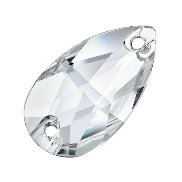 Pear 2H 18x10,5 mm Crystal