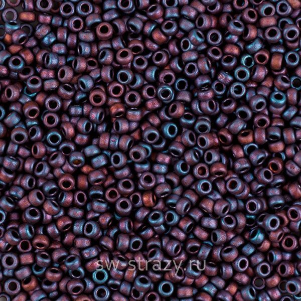 Seedbead Miyuki 15/0 2005 Matte Met Dk Rasp