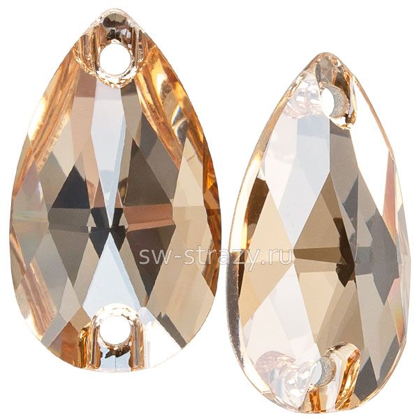 Pear 2H 12x7 mm Crystal Honey