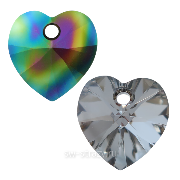 Кулоны 6228 14,4*14 mm Crystal Rainbow Dark