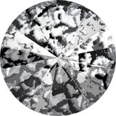 Риволи 1122 14 mm Crystal Black Patina F