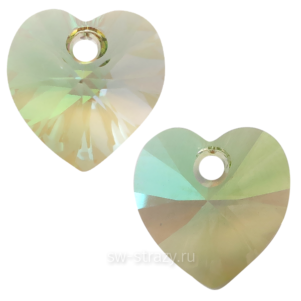 Кулоны 6228 18x17,5 mm Crystal Luminous Green