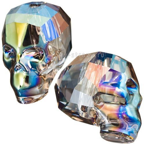 Бусины 5750 13 mm Crystal Iridescent Green