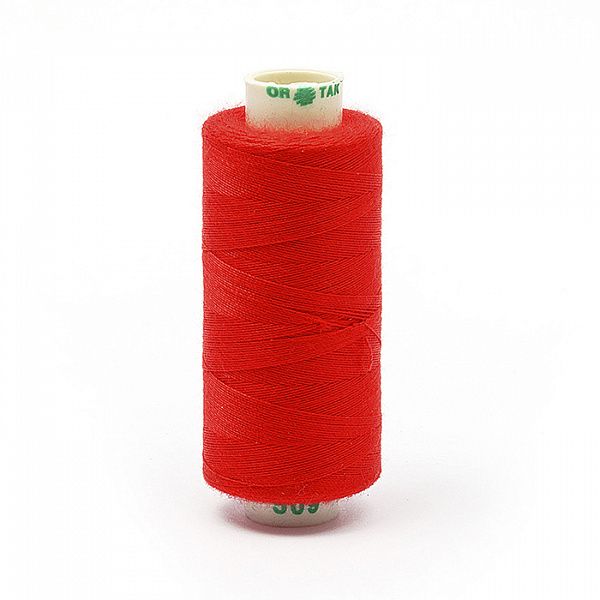 Нитки бытовые Dor Tak 40\2 цв. 509 красный  366м 100% п\э