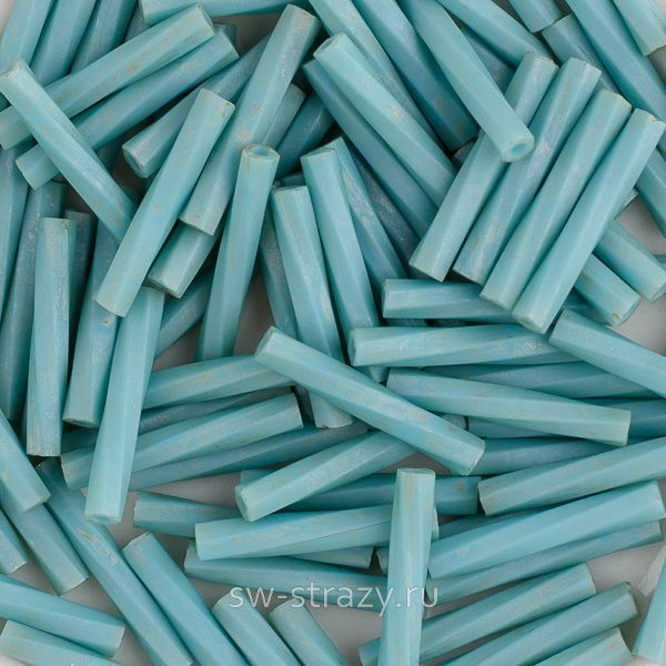 Twisted Bugle 2х12 mm 1251 Matted Metallic Turquoise