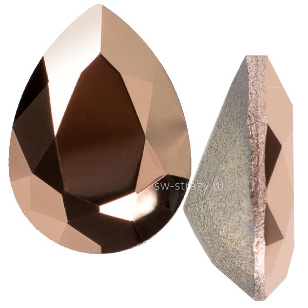 Кристаллы 4320 8x6 mm Crystal Rose Gold