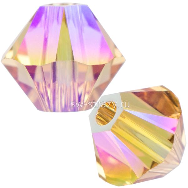 Бусины 5328 3 mm Light Colorado Topaz Shimmer 2X