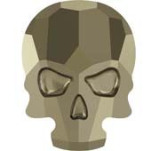 Стразы горячей фиксации 2856 10,0x7,5 mm Crystal Metallic Light Gold HF