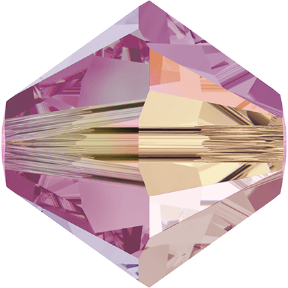 Бусины 5328 4 mm Rose AB 2X