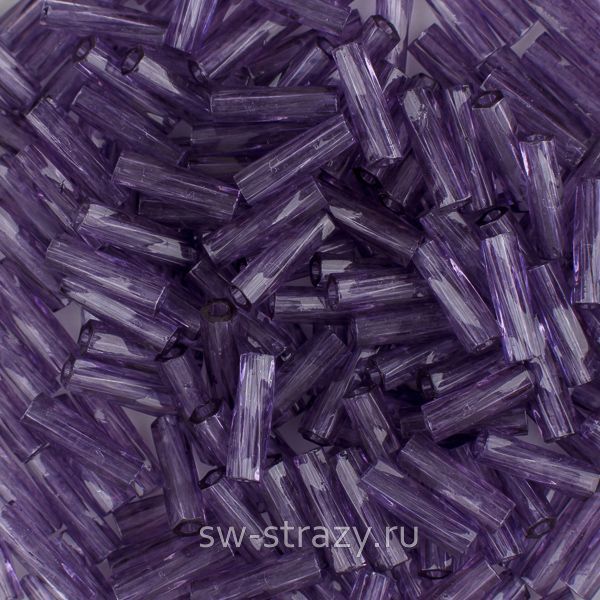 Twisted Bugle 2х6 mm 1722 Transparent Amethyst