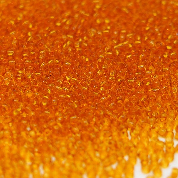 Бисер круглый 15/0 #0002C Прозрачный, топаз