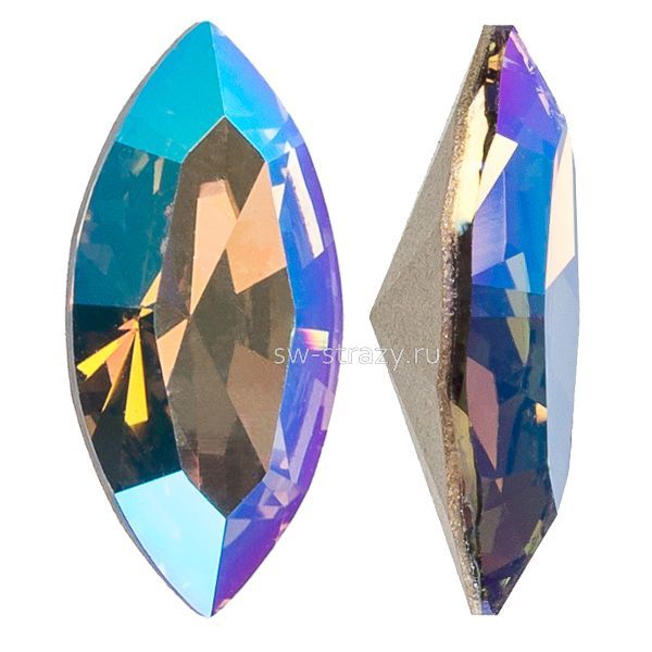 Кристаллы 4228 15x7 mm Black Diamond Shimmer