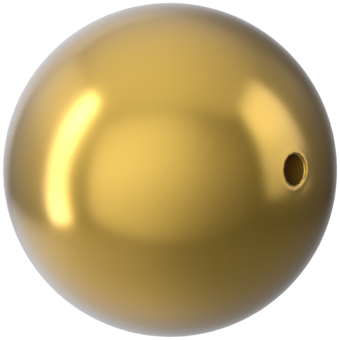 Жемчужины 5810 4 mm Crystal Royal Gold Pearl