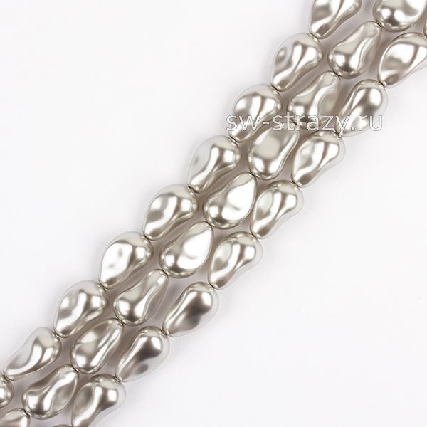 Жемчужины 5843 16 mm Crystal Light Grey Pearl