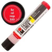 Marabu Fashion Liner 232 Red 25 ml (18040009232)*