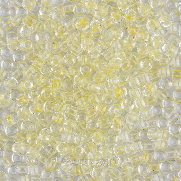 Бисер круглый 11/0 #2721 Светящийся в темноте желтый\ярко-зеленый