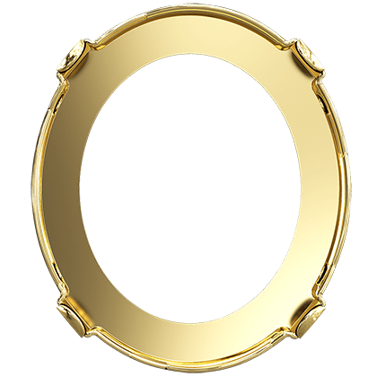 4196/S 23x20 mm 1PH203 Gold Plating