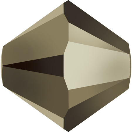 Бусины 5328 6 mm Crystal Metallic Light Gold2X