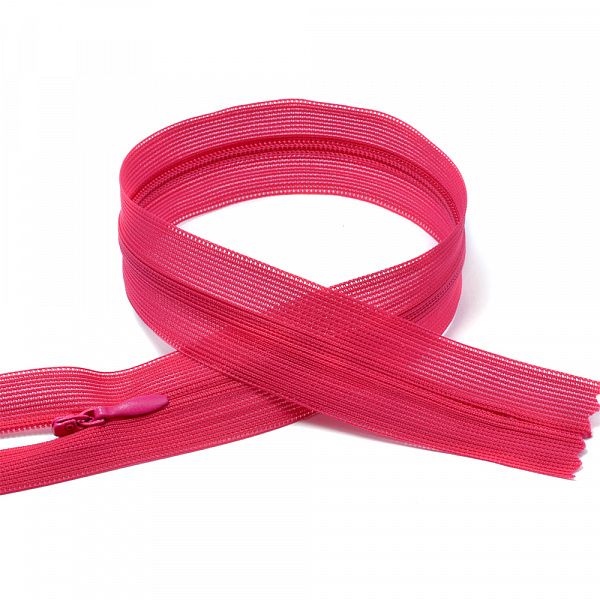 Молния потайная н\р малиновый F145 50 см
