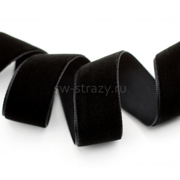 Лента бархатная VR-20 20 мм черная